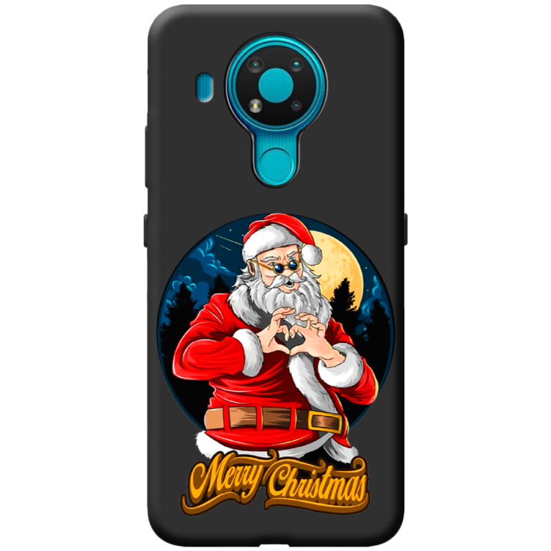 Черный чехол BoxFace Nokia 3.4 Cool Santa