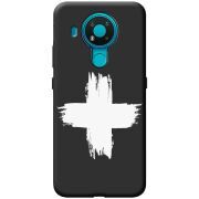 Черный чехол BoxFace Nokia 3.4 Білий хрест ЗСУ