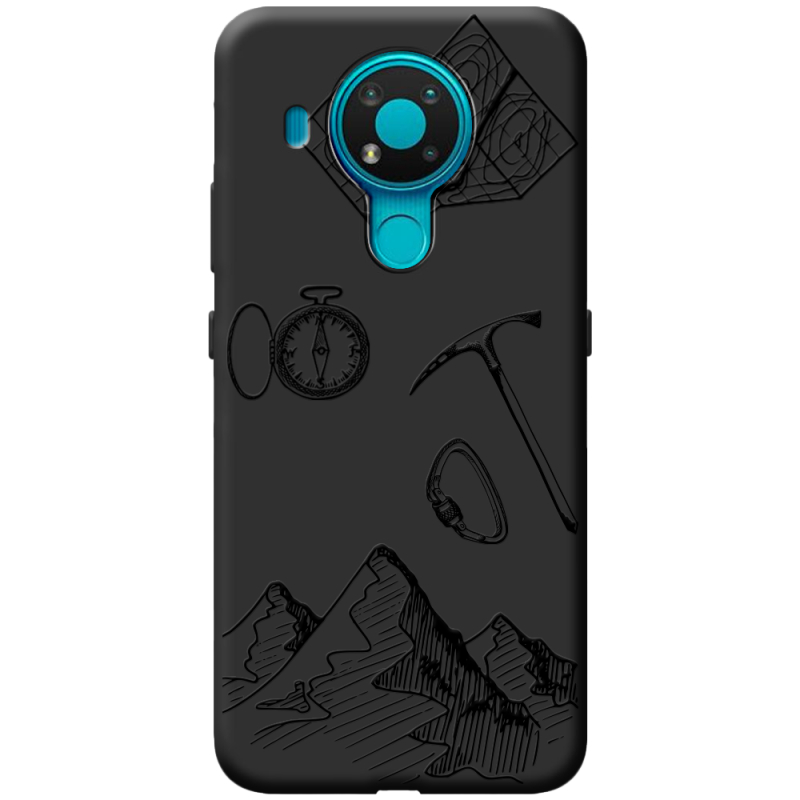 Черный чехол BoxFace Nokia 3.4 Mountains