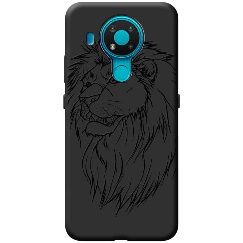 Черный чехол BoxFace Nokia 3.4 Lion