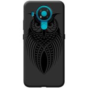 Черный чехол BoxFace Nokia 3.4 Owl