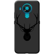 Черный чехол BoxFace Nokia 3.4 Deer