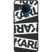 Черный чехол BoxFace Nokia 5.4 White Karl