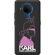 Черный чехол BoxFace Nokia 5.4 Pink Karl