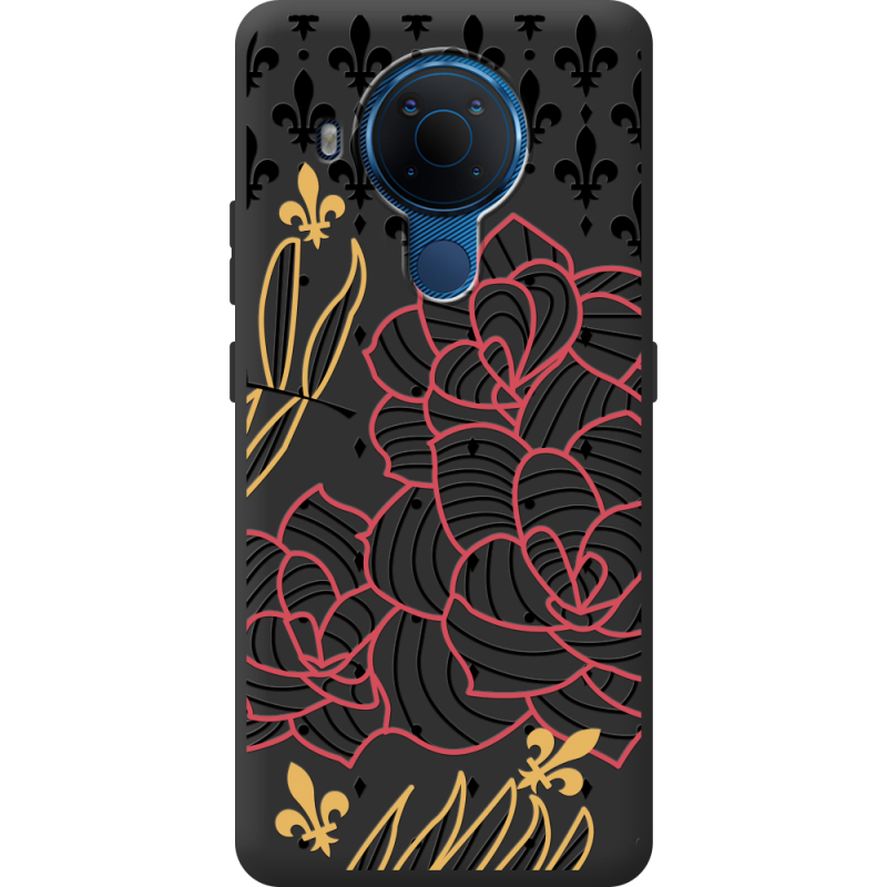 Черный чехол BoxFace Nokia 5.4 FranceFlowers