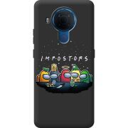 Черный чехол BoxFace Nokia 5.4 Among Us Impostors