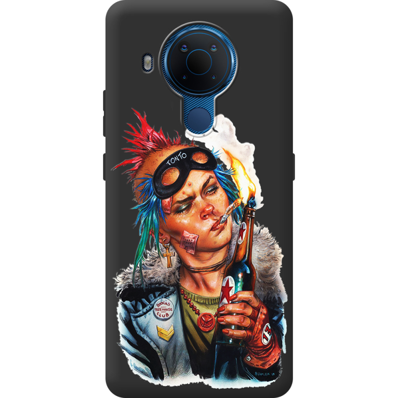 Черный чехол BoxFace Nokia 5.4 Tanker Girl