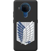 Черный чехол BoxFace Nokia 5.4 Атака Титанов Крылья Свободы