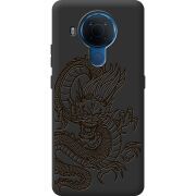 Черный чехол BoxFace Nokia 5.4 Chinese Dragon