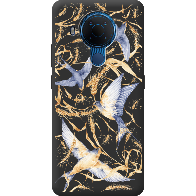 Черный чехол BoxFace Nokia 5.4 Ластівки
