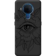 Черный чехол BoxFace Nokia 5.4 Eye