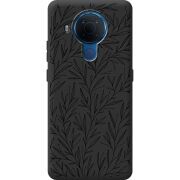 Черный чехол BoxFace Nokia 5.4 Leaves