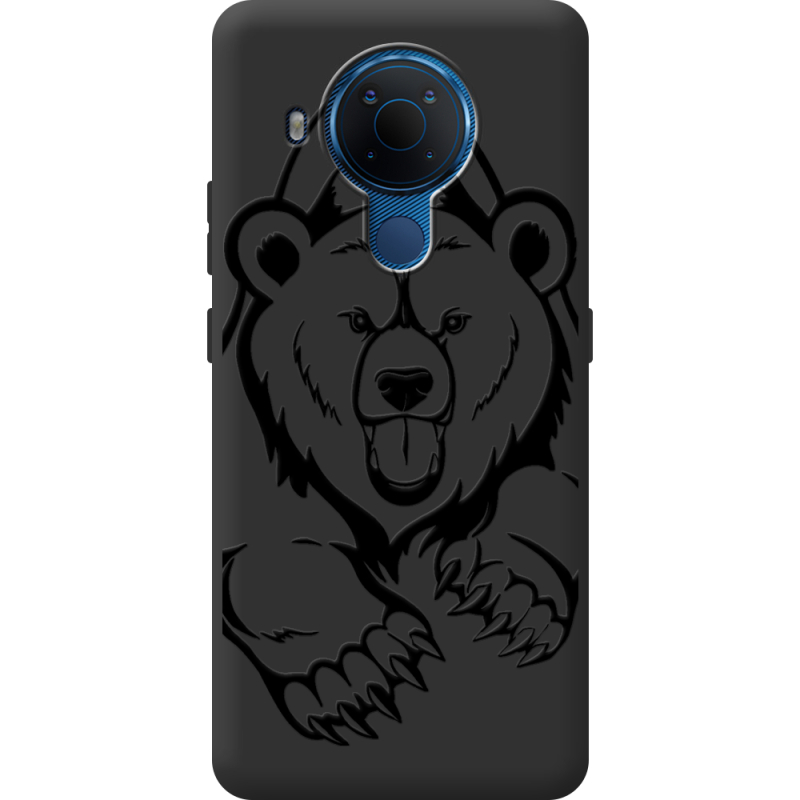 Черный чехол BoxFace Nokia 5.4 Grizzly Bear