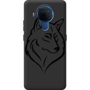 Черный чехол BoxFace Nokia 5.4 Wolf