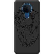 Черный чехол BoxFace Nokia 5.4 Lion