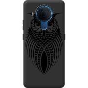 Черный чехол BoxFace Nokia 5.4 Owl