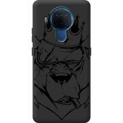 Черный чехол BoxFace Nokia 5.4 Bear King