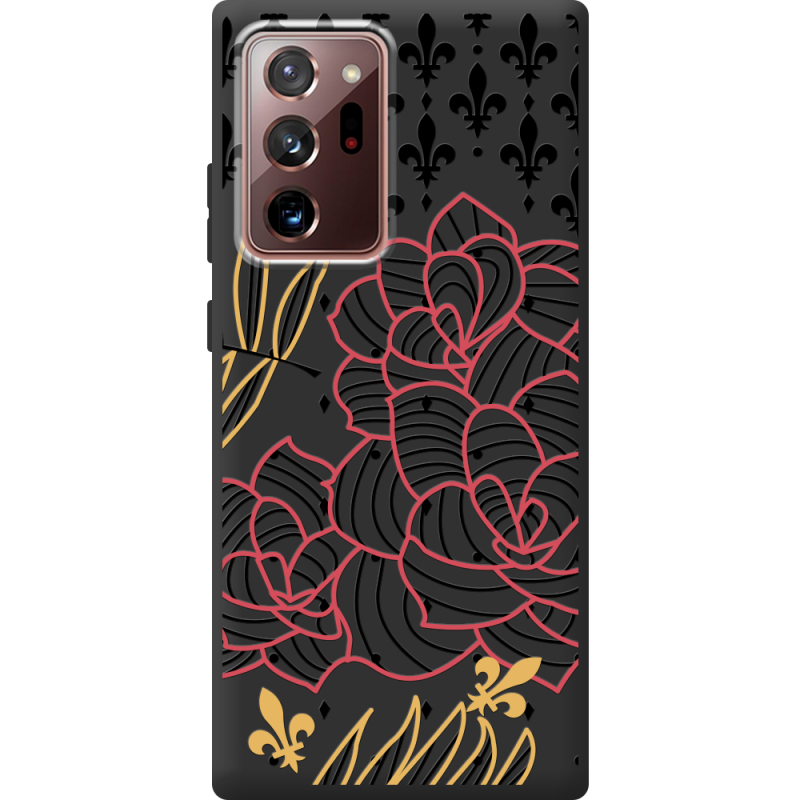 Черный чехол Uprint Samsung N985 Galaxy Note 20 Ultra FranceFlowers