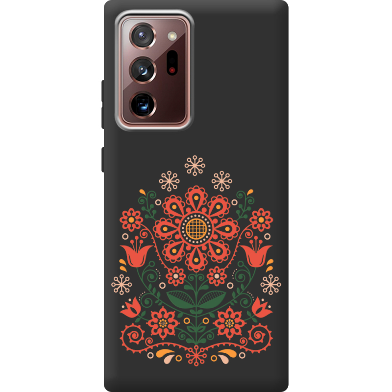 Черный чехол Uprint Samsung N985 Galaxy Note 20 Ultra Ukrainian Ornament