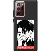 Черный чехол Uprint Samsung N985 Galaxy Note 20 Ultra Attack On Titan - Ackerman