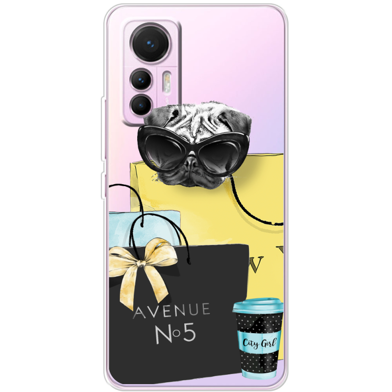 Прозрачный чехол BoxFace Xiaomi 12 Lite Fashion Pug