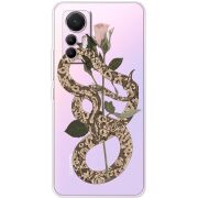 Прозрачный чехол BoxFace Xiaomi 12 Lite Glamor Snake