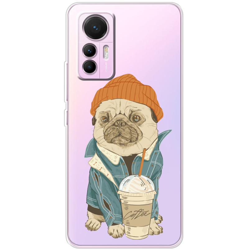 Прозрачный чехол BoxFace Xiaomi 12 Lite Dog Coffeeman