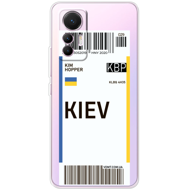 Прозрачный чехол BoxFace Xiaomi 12 Lite Ticket Kiev