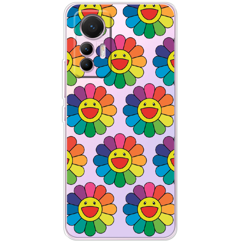 Прозрачный чехол BoxFace Xiaomi 12 Lite Hippie Flowers