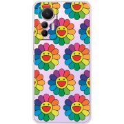 Прозрачный чехол BoxFace Xiaomi 12 Lite Hippie Flowers