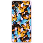 Прозрачный чехол BoxFace Xiaomi 12 Lite Butterfly Morpho