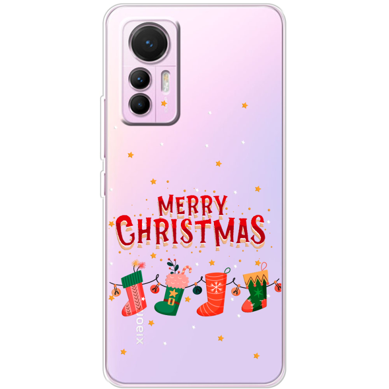Прозрачный чехол BoxFace Xiaomi 12 Lite Merry Christmas