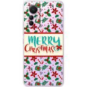 Прозрачный чехол BoxFace Xiaomi 12 Lite Vintage Christmas Pattern