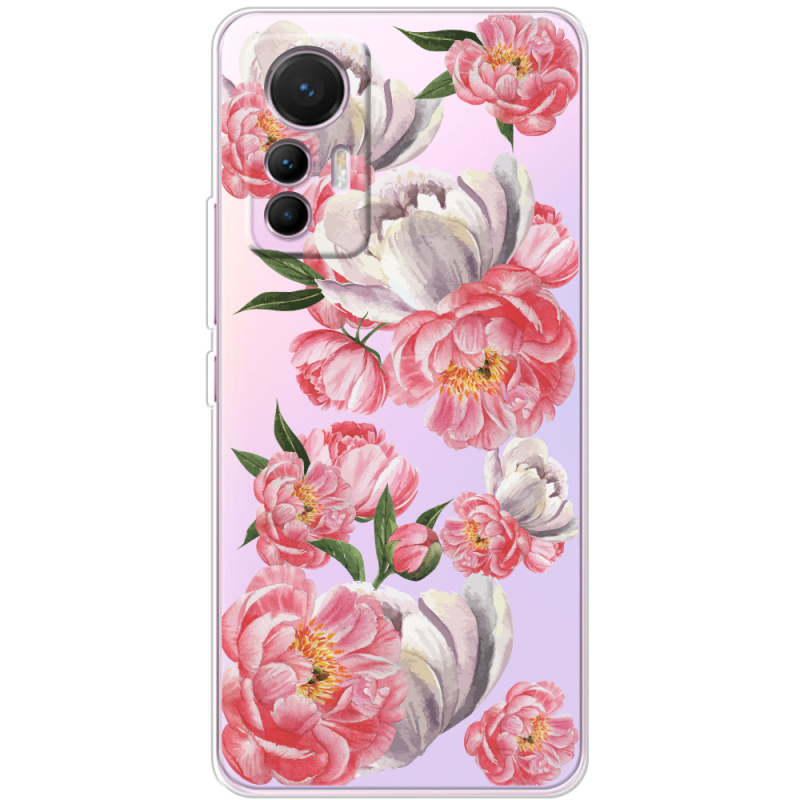 Прозрачный чехол BoxFace Xiaomi 12 Lite Peony Watercolor Style