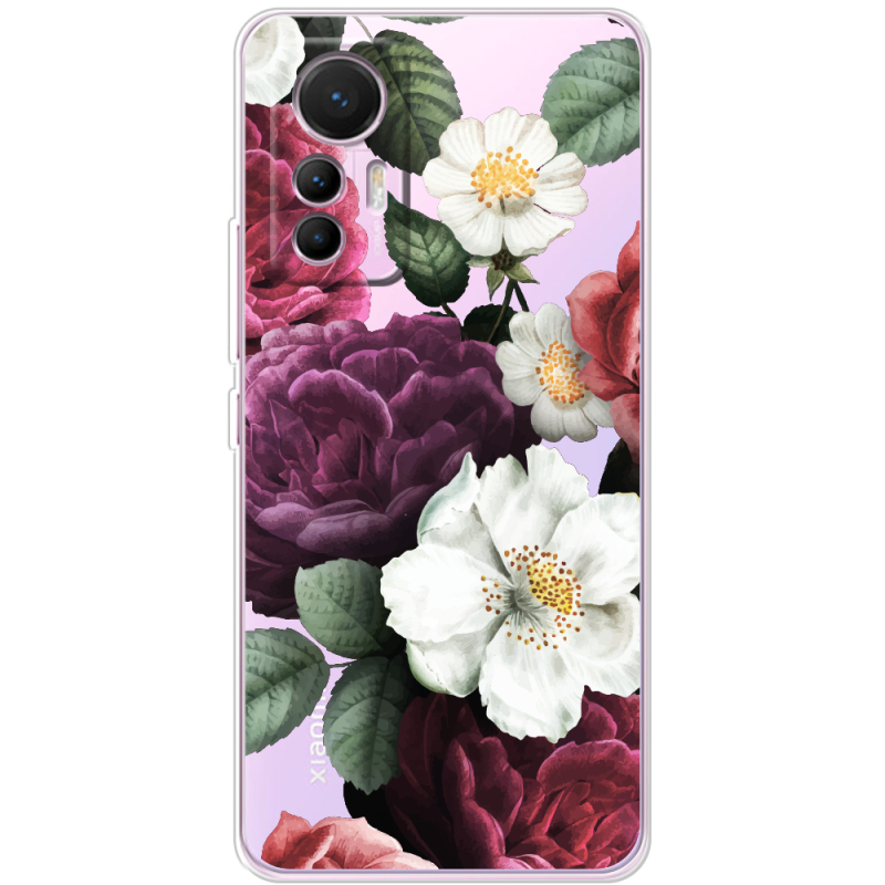 Прозрачный чехол BoxFace Xiaomi 12 Lite Floral Dark Dreams