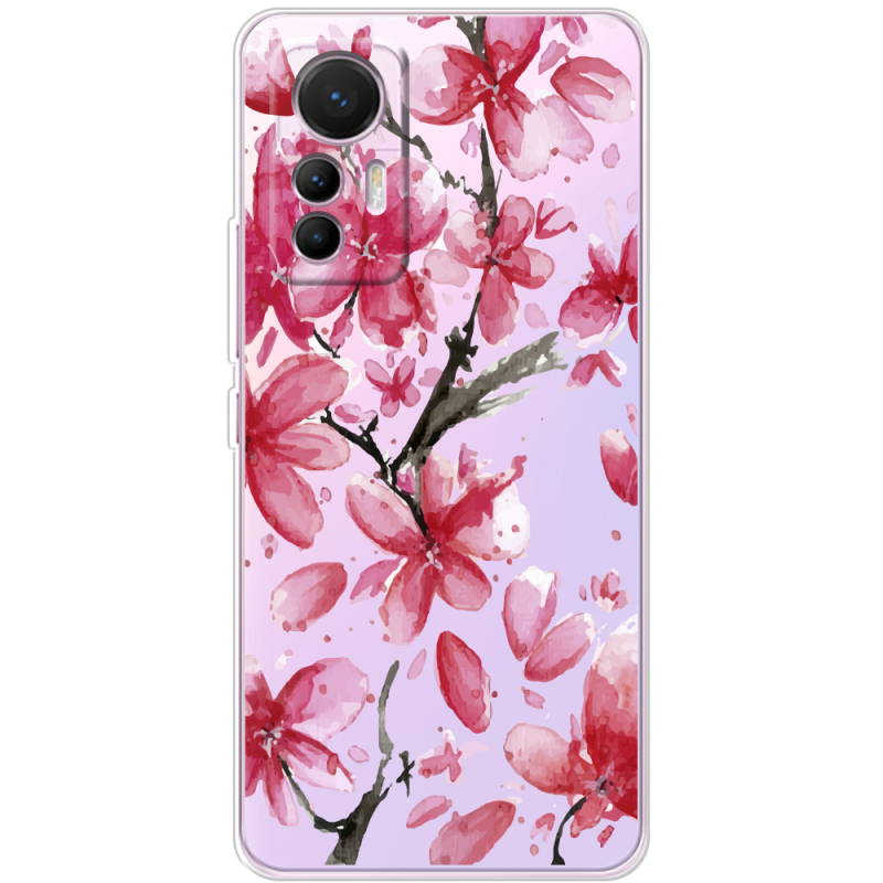 Прозрачный чехол BoxFace Xiaomi 12 Lite Pink Magnolia