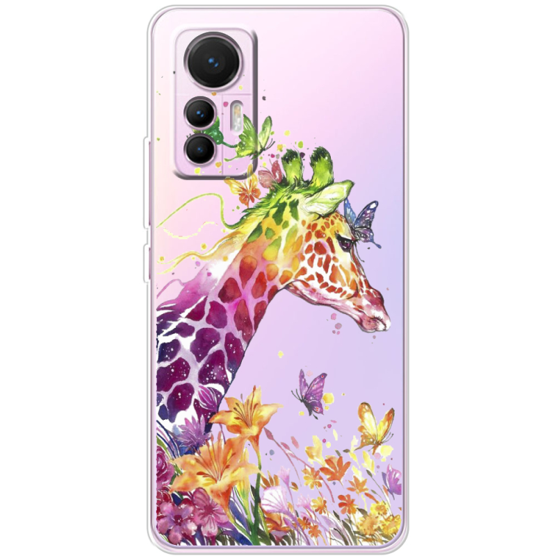 Прозрачный чехол BoxFace Xiaomi 12 Lite Colorful Giraffe