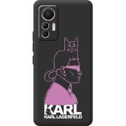 Черный чехол BoxFace Xiaomi 12 Lite Pink Karl