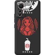 Черный чехол BoxFace Xiaomi 12 Lite RedWhite Coffee