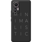 Черный чехол BoxFace Xiaomi 12 Lite Minimalistic