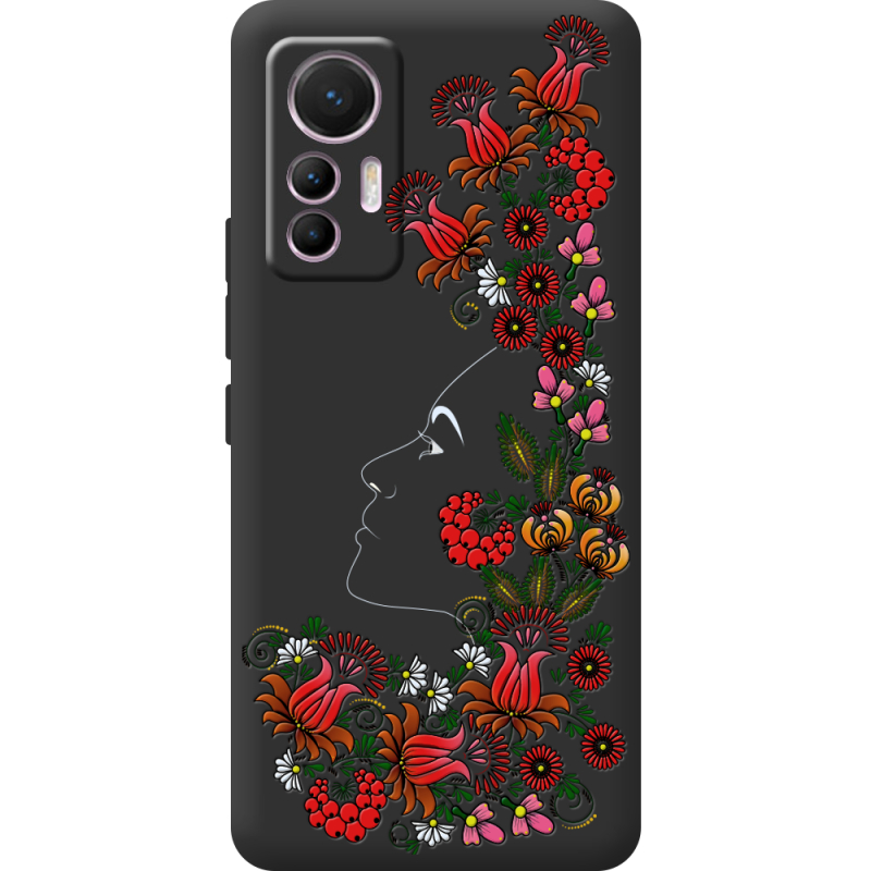 Черный чехол BoxFace Xiaomi 12 Lite 3D Ukrainian Muse