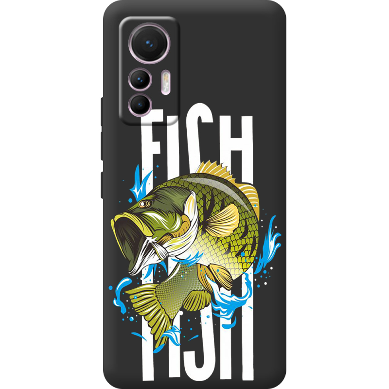 Черный чехол BoxFace Xiaomi 12 Lite Fish