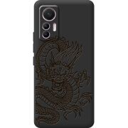 Черный чехол BoxFace Xiaomi 12 Lite Chinese Dragon