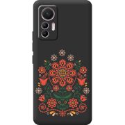 Черный чехол BoxFace Xiaomi 12 Lite Ukrainian Ornament