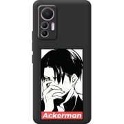 Черный чехол BoxFace Xiaomi 12 Lite Attack On Titan - Ackerman