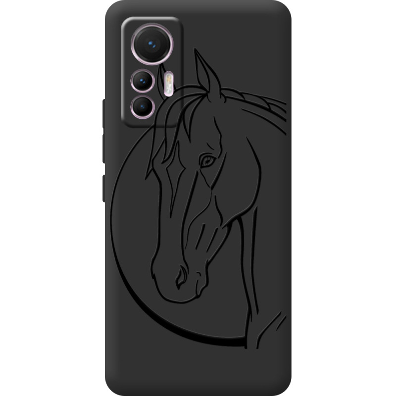 Черный чехол BoxFace Xiaomi 12 Lite Horse