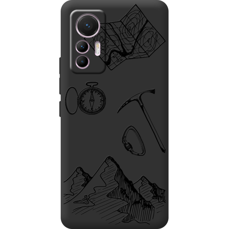 Черный чехол BoxFace Xiaomi 12 Lite Mountains