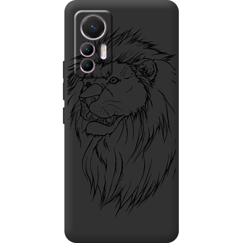 Черный чехол BoxFace Xiaomi 12 Lite Lion