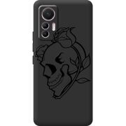 Черный чехол BoxFace Xiaomi 12 Lite Skull and Roses