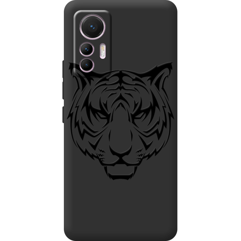 Черный чехол BoxFace Xiaomi 12 Lite Tiger